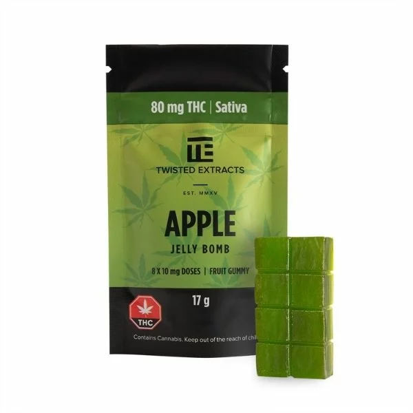 Twisted Extracts Apple Jelly Bomb 80mg THC