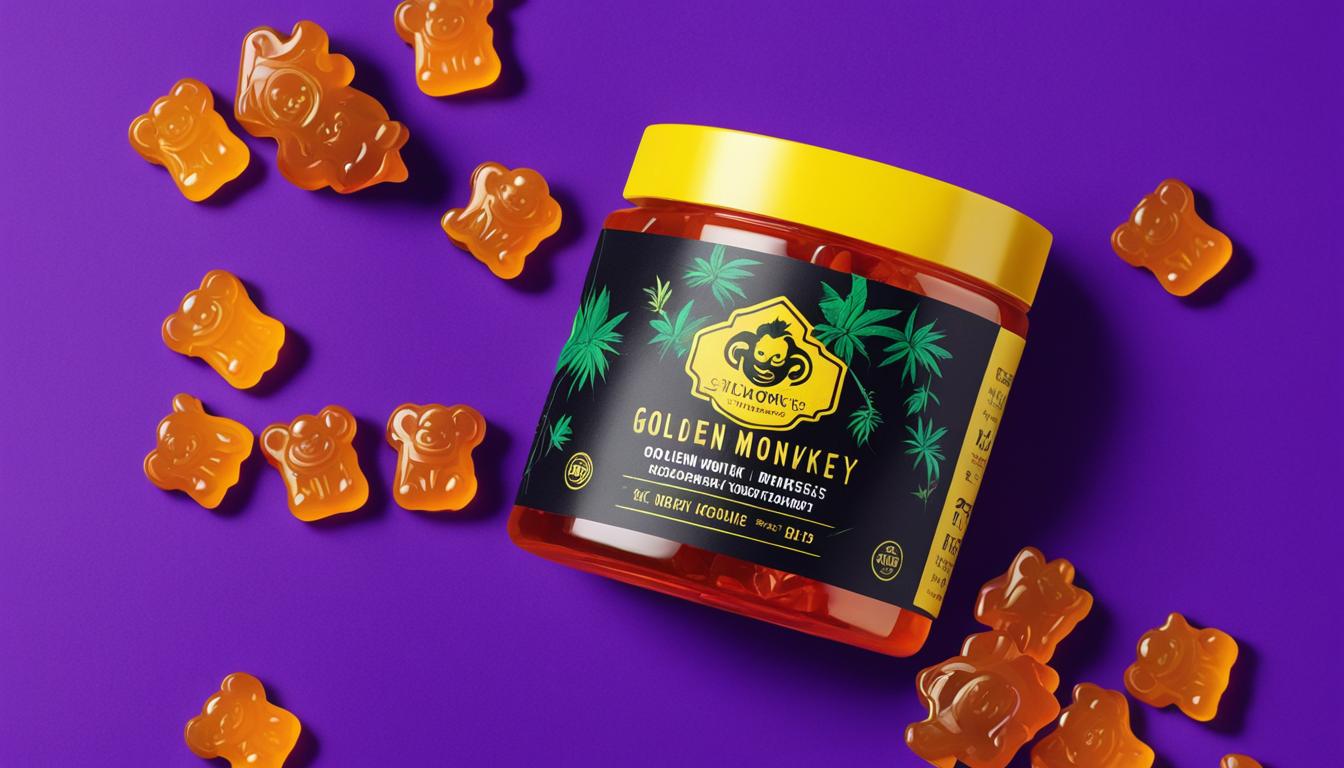Golden Monkey Extracts THC/CBD gummies promotional image