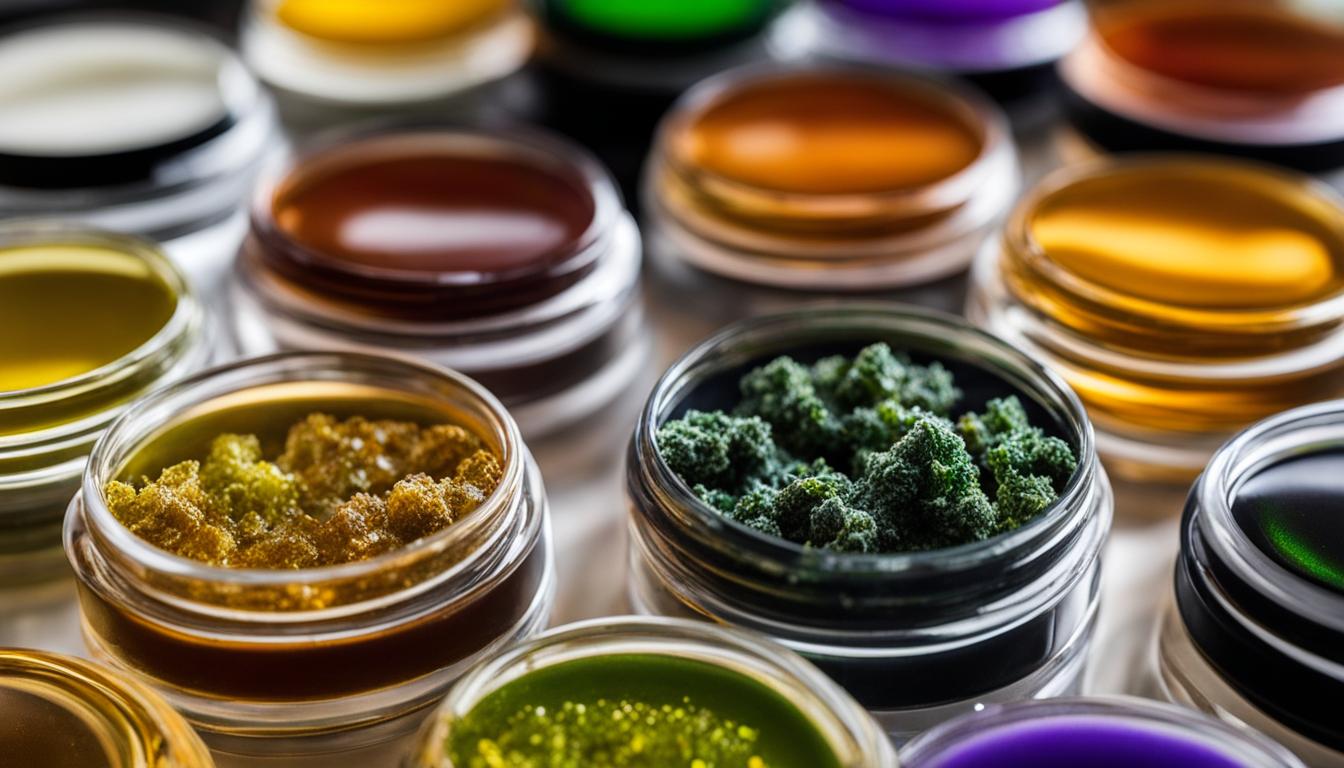 wide range of cannabis concentrates